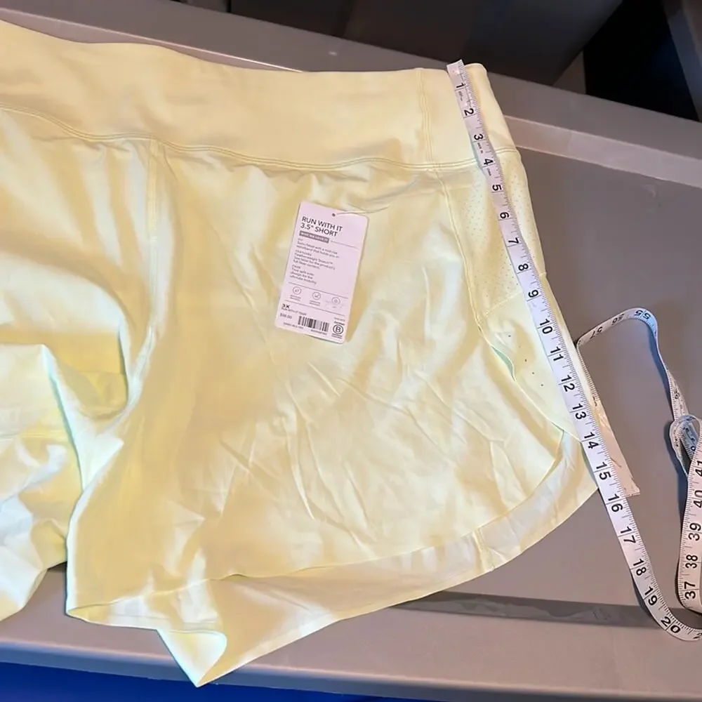 New With Tags Athleta 3X Neon Run With It 3.5” Athletic Shorts - Picture 11 of 15